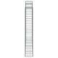 vidaXL Oblúkové gabiónové koše 5ks 200x30x180/200cm pozinkované železo