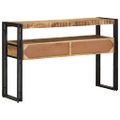 vidaXL Konzolový stôl Hnedá 120 x 33 x 75 cm Masívne mango drevo