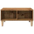 vidaXL Konferenčný stolík staré drevo 60x60x30 cm kompozitné drevo