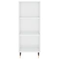 vidaXL Komoda lesklá biela 34,5x32,5x90 cm kompozitné drevo