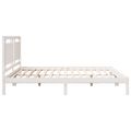 vidaXL Extra dlhá posteľ bez matraca biela 180x210 cm masívne drevo