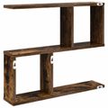 vidaXL Stenná polica Dymový dub 60 x 12 x 50,5 cm Kompozitné drevo