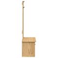 vidaXL Skriňa do predsiene BODO Medová hnedá 50 x 40 x 156,7 cm