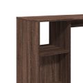 vidaXL Barový stôl s policami hnedý dub 124x46x103,5 cm kompoz. drevo
