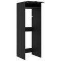 vidaXL Kabinet na práčku s úložiskom Čierny dub 67,5 x 68 x 200 cm