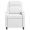 vidaXL Masážne relaxačné kreslo Biela Umelá koža
