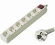 Predlžovací prívod 230V, 3m, 6 zásuviek + vypínač