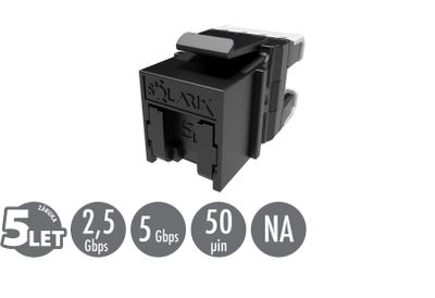 Rýchlozarezávací keystone Solarix CAT5E UTP SXKJ-5E-UTP-BK-NA