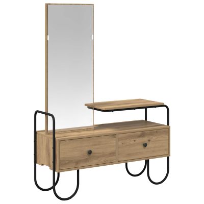 vidaXL Toaletný stolík Dub artisan Kompozitné drevo