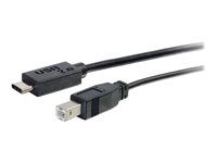 USB C 2.0 na USB B - M/M - USB kábel - USB typ B (vidlica) na USB-C (vidlica) - USB 2.0 - 91,4 cm - čierna