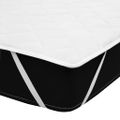 vidaXL Prešívaný poťah na matrac biely 90x200 cm ťažký