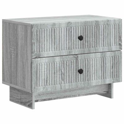 vidaXL Nočný stolík Sivá sonoma 62 x 34,5 x 47,5 cm Kompozitné drevo