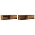 vidaXL TV skrinky 2 ks Old Wood 100x31x25,5 cm Engineered Wood