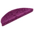 vidaXL Schodové rohože 5 ks 56x17x3 cm fialové polkruhové