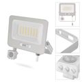 LED reflektor GLARO s pohybovým čidlom, 50 W, biely, IP54, 5000 lm, neutrálna biela