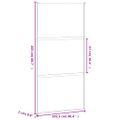 vidaXL Posuvné dvere biele 102,5x205 cm tvrdené sklo a hliník