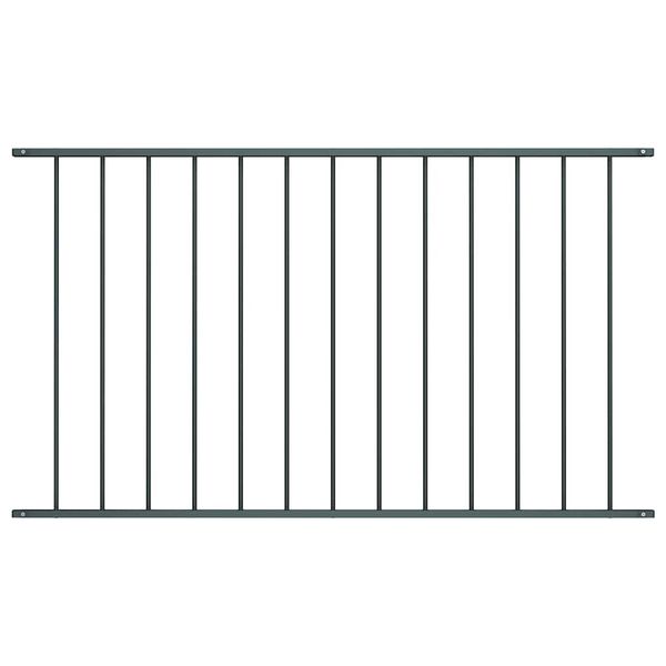 vidaXL Plotový panel Woerden s práškovou farbou, oceľ 1,7x1,17 m, antracitový