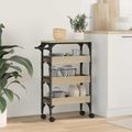 vidaXL Kuchynský vozík Sonoma dub 53 x 20 x 76 cm Kompozitné drevo