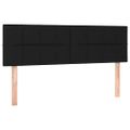 vidaXL Posteľný rám boxspring s matracom čierny 140x200 cm látka