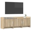 vidaXL TV skrinka 130 x 33 x 47 cm Dub sonoma Kompozitné drevo