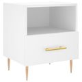 vidaXL Nočné stolíky 2 ks biele 40x35x47,5 cm kompozitné drevo