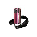 Puzdro Karl Lagerfeld pre iPhone 14 Pro 6,1" KLHCP14LSTSTP ružové pevné puzdro Color Stripes Strap
