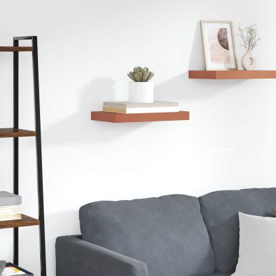 vidaXL Stenná polica Červená 40 x 23,5 x 4 cm Kompozitné drevo