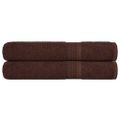 vidaXL Saunové osušky FROGN 2 ks hnedé 80x200 cm 360 g/m²