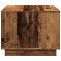 vidaXL Konferenčný stolík staré drevo 55x55x42 cm kompozitné drevo