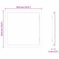vidaXL Access Panel Biela 33,5 x 33,5 x 3 cm Oceľ