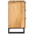 vidaXL Nočný stolík Prírodná 50 x 33 x 62 cm Masívne mango drevo