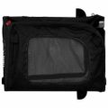 vidaXL Vozík za bicykel pre domáce zvieratá Čierna 125 x 53 x 54 cm