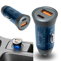 Autoadaptér KRUGER & MATZ KM0872, 1x USB-C, 1x Qualcomm 3A