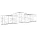 vidaXL Oblúkový gabionový kôš 5 ks 300x30x60/80 cm pozinkované železo