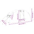 vidaXL Fóliovník s oceľovým rámom zelený 10 m² 5x2x2,3 m