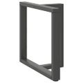 vidaXL Nohy k jedálenskému stolu v tvare T, 2 ks, antracitové, 80x35x(72-73) cm, oceľ