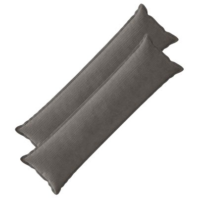 vidaXL Poťah na podložku 2 ks HOUTEN Tmavosivá 40 x 145 cm manšestr