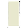 vidaXL Vonkajšia zatemňovacia roleta krémová 100x270 cm