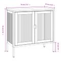 vidaXL Komoda čierna 70x35x70 cm sklo a oceľ