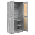 vidaXL Šatník sivý dub sonoma 82,5x51,5x180 cm spracované drevo