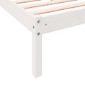 vidaXL Extra dlhá posteľ bez matraca biela 180x220 cm masívna borovica