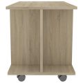 vidaXL TV skrinka s kolieskami farba dubu sonoma 80x40x45 cm