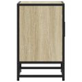vidaXL Nočné stolíky 2 ks dub sonoma 40x31x50 cm kompozitné drevo+kov