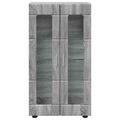 vidaXL Servírovacia skriňa FLORIN 55,5 x 29 x 100 cm Sivý Sonoma