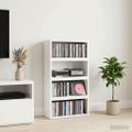 vidaXL Roh na skladovanie CD 4 ks Biela 40 x 17 x 17 cm