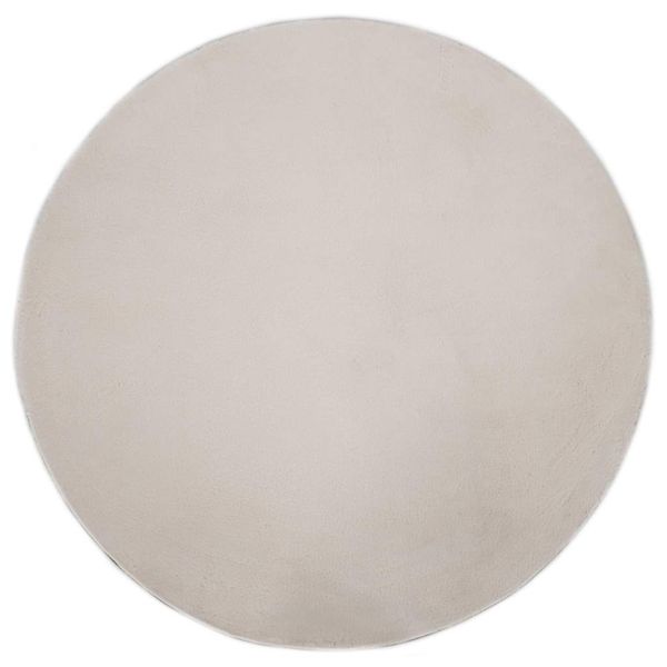 vidaXL Koberec 80 cm krémový umelá králičia kožušina