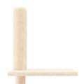 vidaXL Strom pre mačky od podlahy po strop krémový 250,5-276,5 cm