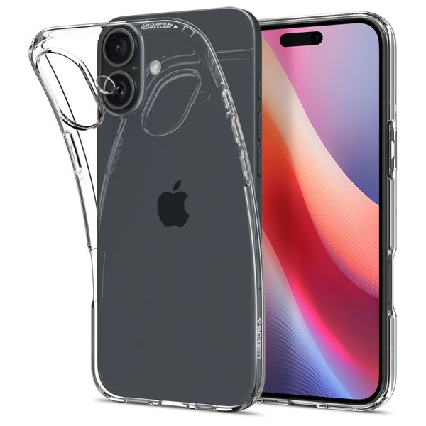 Puzdro Spigen Liquid Crystal pre iPhone 16 6,1" priehľadné