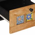 vidaXL TV skrinka Prírodná 100 x 33 x 46 cm Masívne mango drevo
