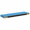 vidaXL Plávajúce nástenné police 2 ks modré 80x23,5x3,8 cm MDF